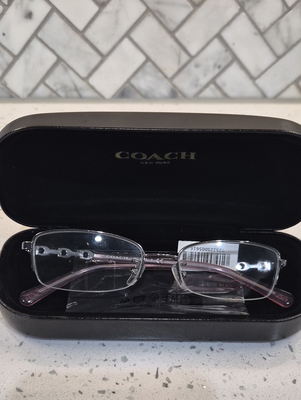 COACH  Women's Glasses with Pink Temples